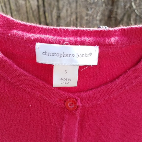 4/$15! Christopher Banks Button-up Sweater! - Picture 2 of 4